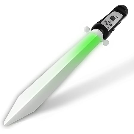 LED Sword Accessories Compatible with Nintendo Switch/Switch OLED (Black, 1 Pack), GH Joycon Right Games Sword Controller for Switch Sports Chambara, The Legend of Zelda: Skyward Sword HD, Skyrim