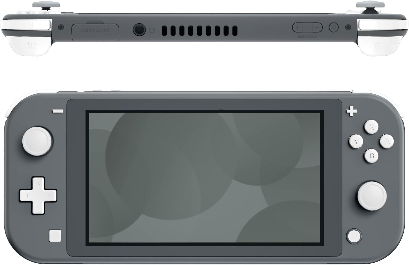 eXtremeRate White Replacement ABXY Home Capture Plus Minus Keys Dpad L R ZL ZR Trigger for Nintendo Switch Lite, Full Set Buttons Repair Kits with Tools for Nintendo Switch Lite