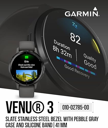 Miniatura 3 de Garmin Venu 3S - Reloj inteligente con GPS, pantalla AMOLED de 1.61 pulgadas, características avanzadas de salud y fitness, hasta 10 días de