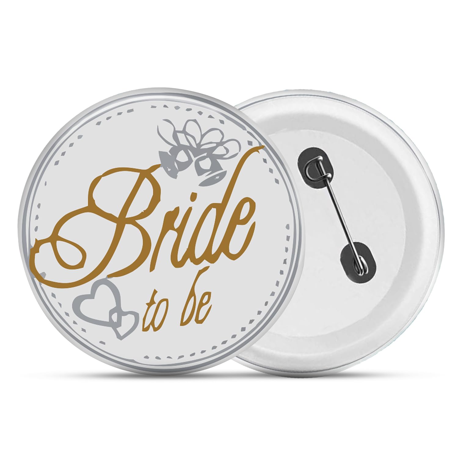 Bride To Be Tinplate Pin Badge | Bride To Be Tinplate Badge | Pins Buttons for Bachelorette,Engagement, Wedding Decorations - Bride To Be Gifts, Pin Badge For Bride (Pack Of 1)-image-24