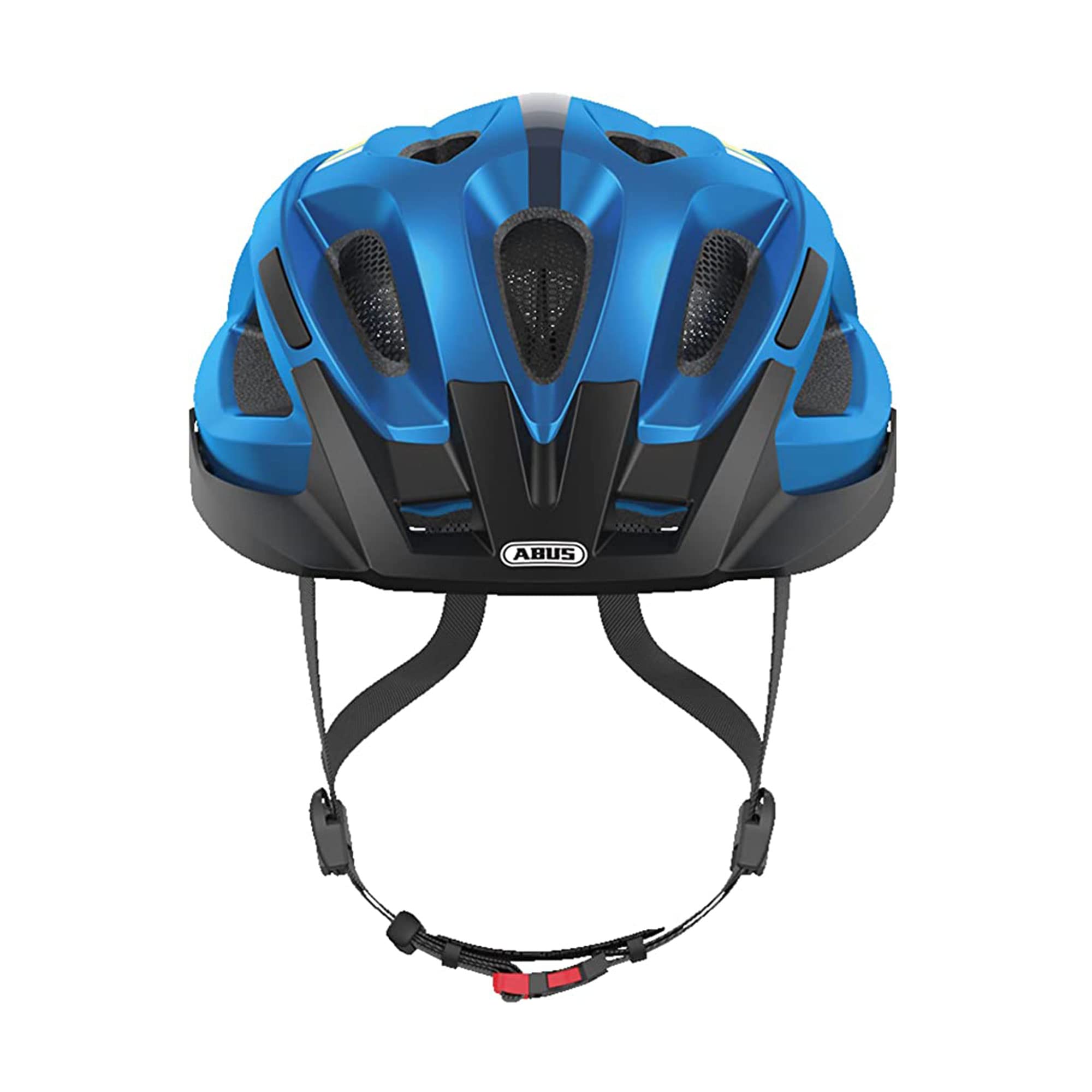 ABUS Kask rowerowy Aduro 2.0 ze światłem, Niebieski, Rozmiar M