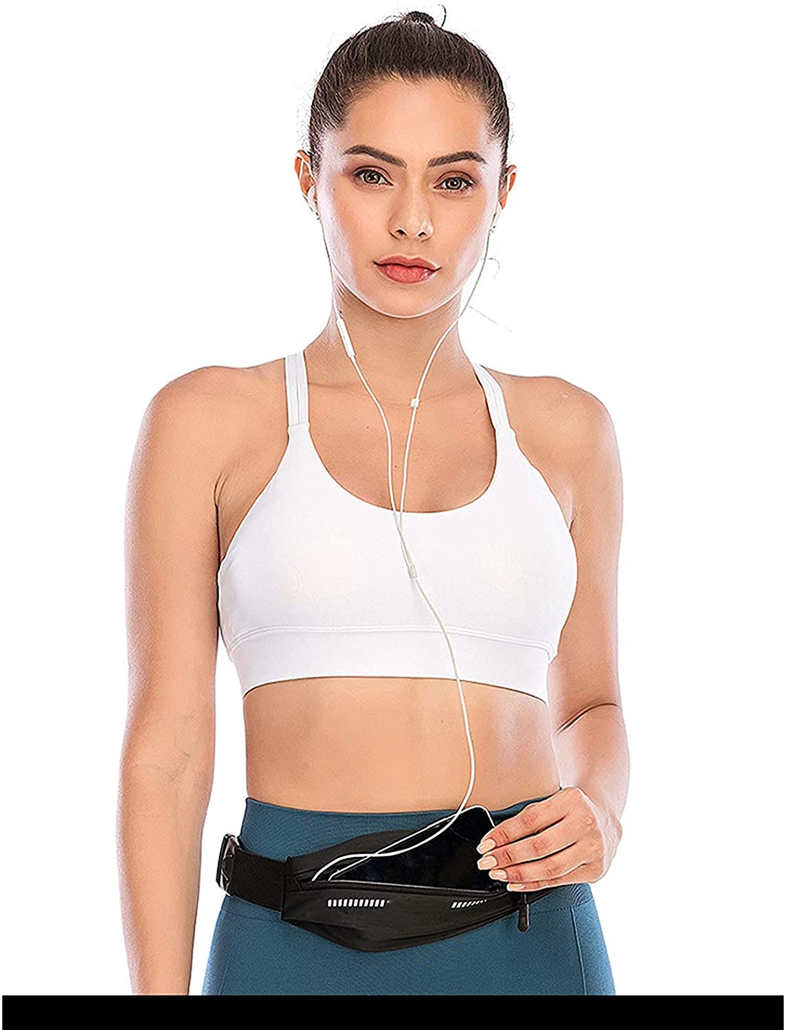 Fanny Pack for Men & Femmes Sac de téléphone Portable Sports étanches à l'eau Qui Peut contenir Un téléphone Portable de 6,5 Pouces, adapté à la Forme Physique, à la Course à Pied