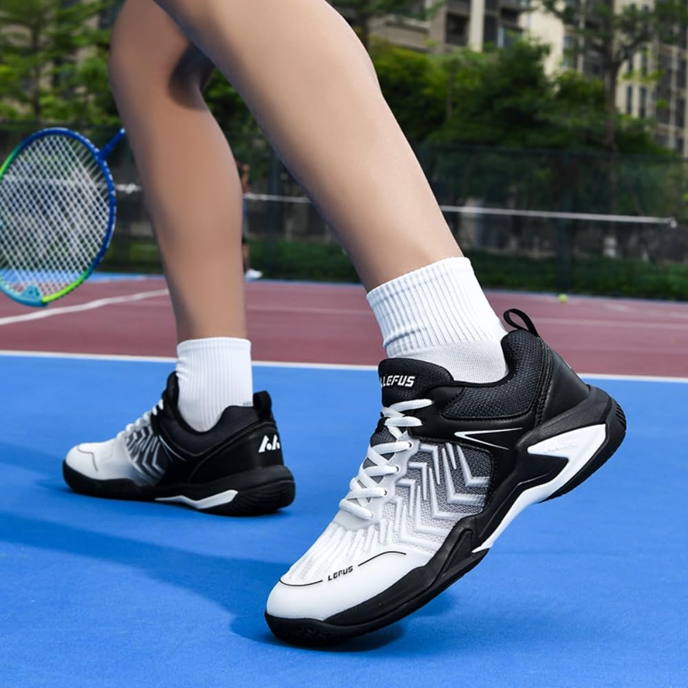 Zapatos de bádminton para hombre y mujer, zapatos de entrenamiento de cancha interior, antideslizantes, ligeros, para tenis, squash, voleibol, balonmano