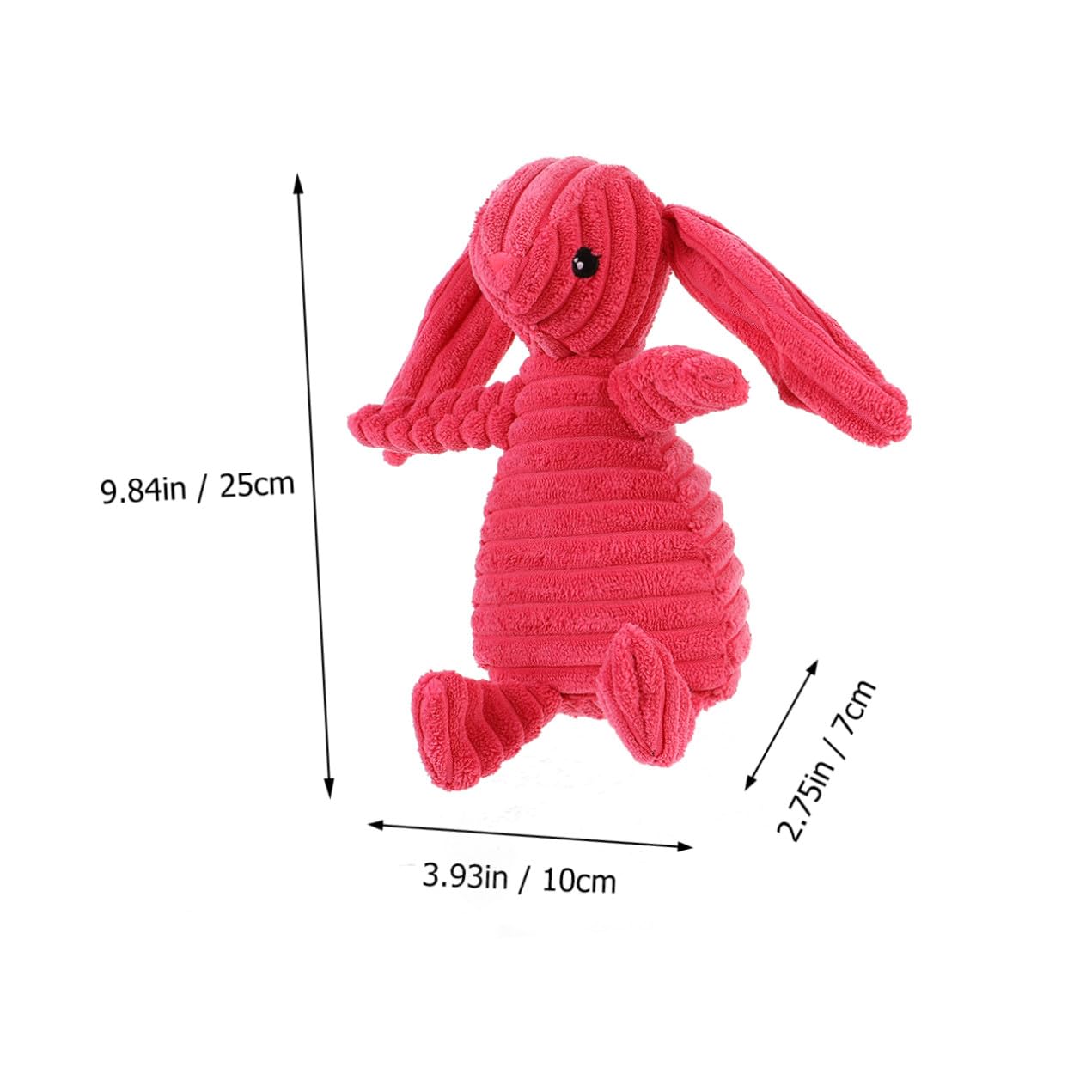 POPETPOP Giocattoli Sonori per Cani Set 3 Unitá in Peluche Resistente Suono, Design Adorabile per Giochi e Riduzione Comportamenti Distruttivi