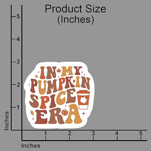 Miniatura 2 de (3 piezas) In My Pumpkin Spice Era Pegatinas Acción de Gracias Otoño Halloween Turquía Fiesta Calcomanías Decorar Libros Laptops Teléfono Botellas