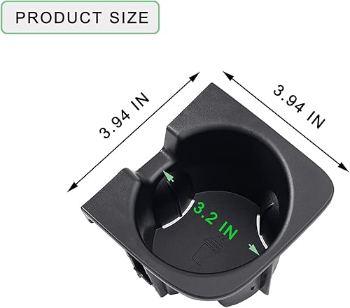 Miniatura 9 de JDMCAR Soporte para portavasos de automóvil de repuesto para Toyota Tacoma 2005 a 2015, accesorios duraderos para portavasos