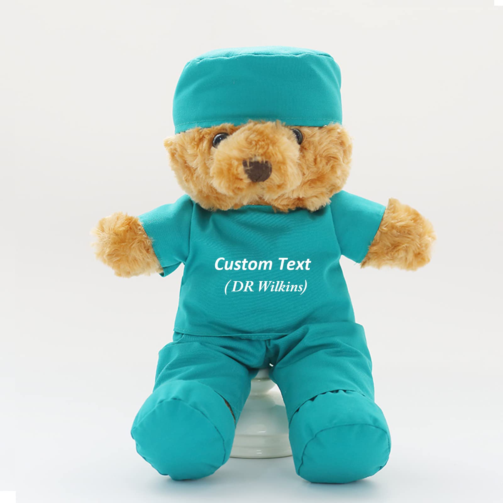 Personalized Teddy Bear with Custom Text/Blessing, Bear Stuffed Animal Plush as Nurse Gift/Doctor Gift for Women/Men, Personalized Gift for Nurse/