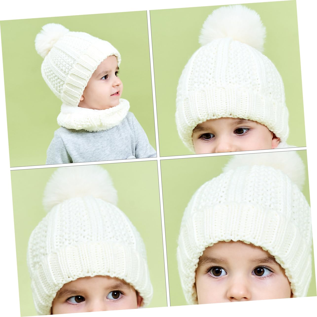 CALLARON 3sets Cappello Invernale Ragazzo Ragazza Maglia Calda con Sciarpa Coordinata Adorabile per Ragazzi e Ragazze Design Creativo e Comfort Eccellente
