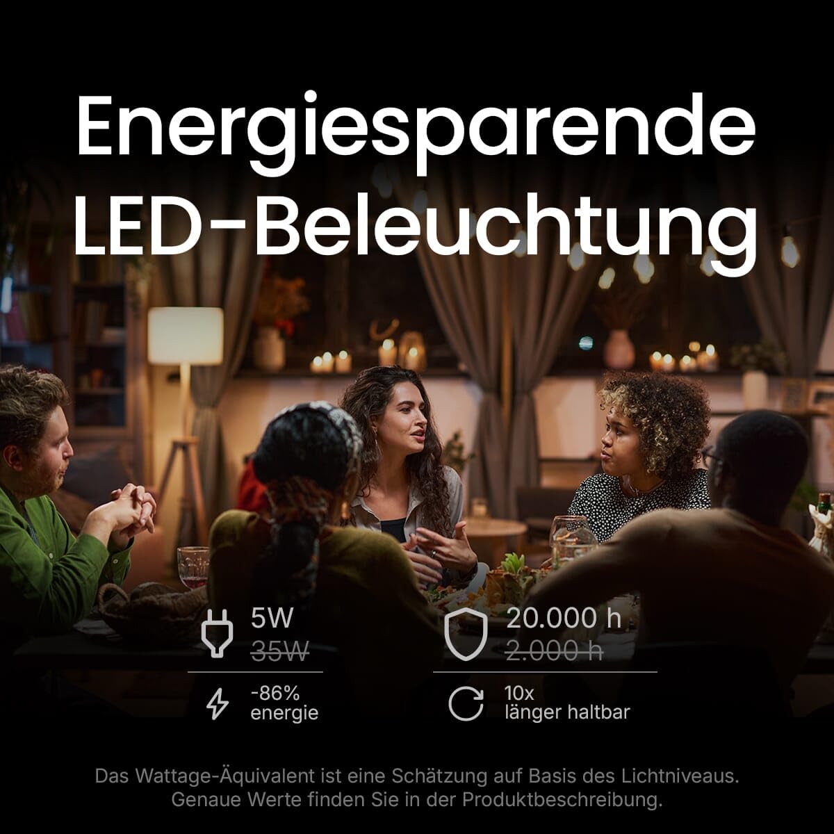 LED-Line E14 LED-Lampe B35 5W 700lm 3000K warmweiß 10 Stück