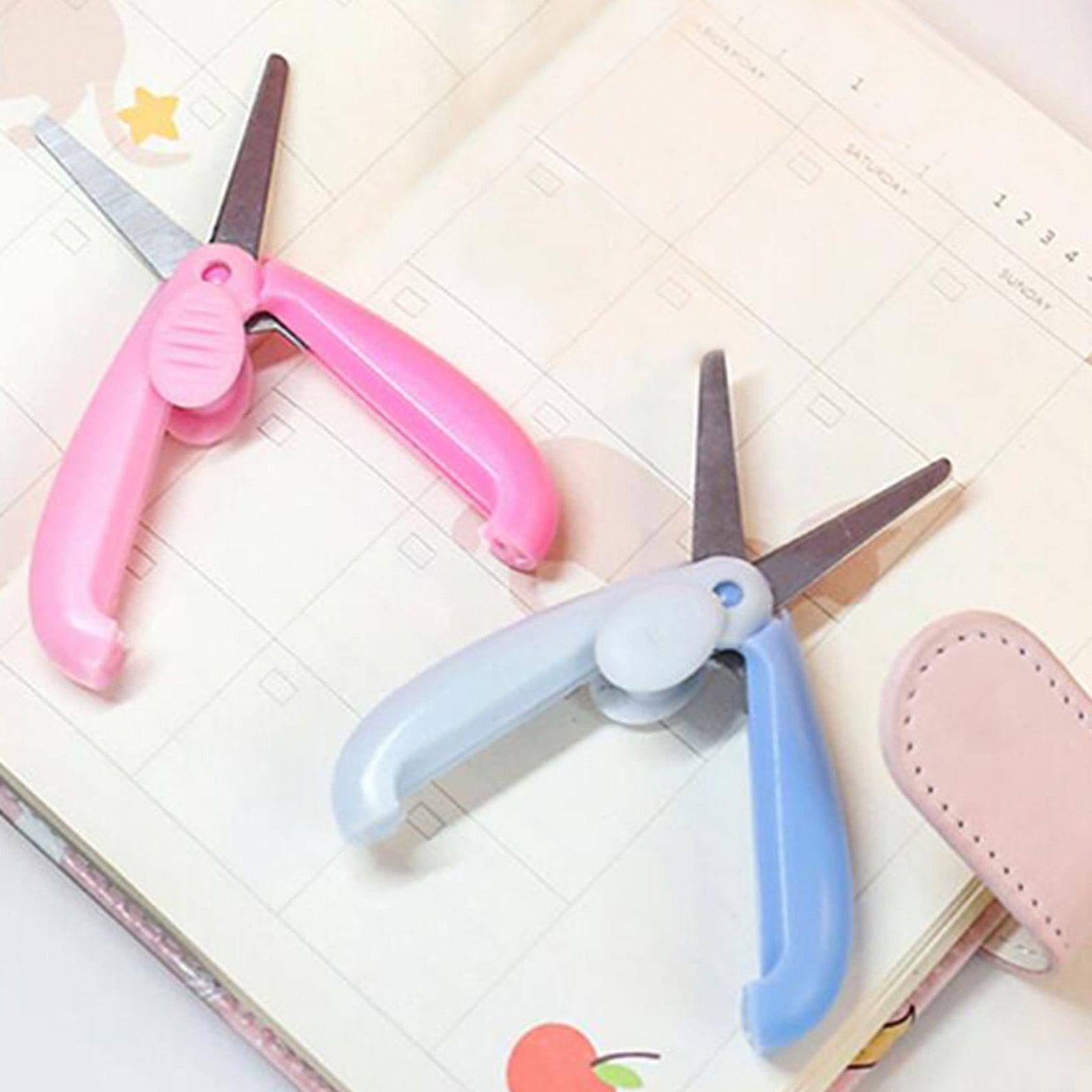 Mini Tijeras De 2 Piezas, Tijeras para Niños, Herramientas Hechas A Mano, Herramientas para Cortar Papel, Material De Oficina