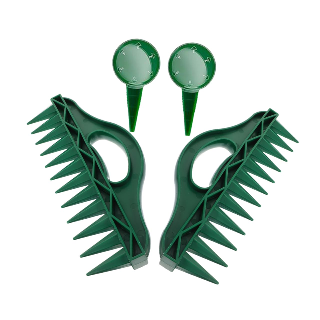 Piantabulbi Manuale 12 Fori in Plastica Verde, Set da 2