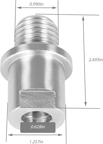 Miniatura 3 de mitoharet El adaptador de husillo del cabezal del torno convierte 58 pulgadas a 1 pulgada x 8tpi para tornos de mecanizado