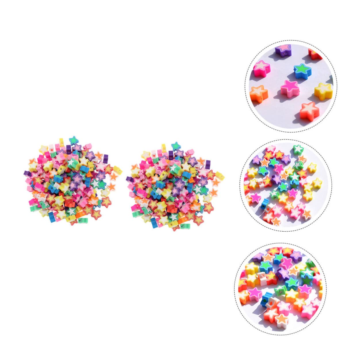 Hohopeti 5 Set Di Perline in Argilla Polimerica Alla Moda Per La Creazione Di Braccialetti Gioielli Artigianali Ciondoli Decorativi Set Di Perline Per Progetti 200 Pezzi * 5