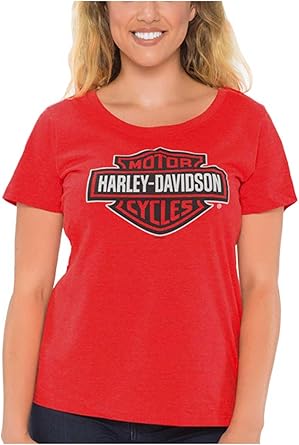 Harley-Davidson Women's Bar & Shield Logo Scoop Neck Short