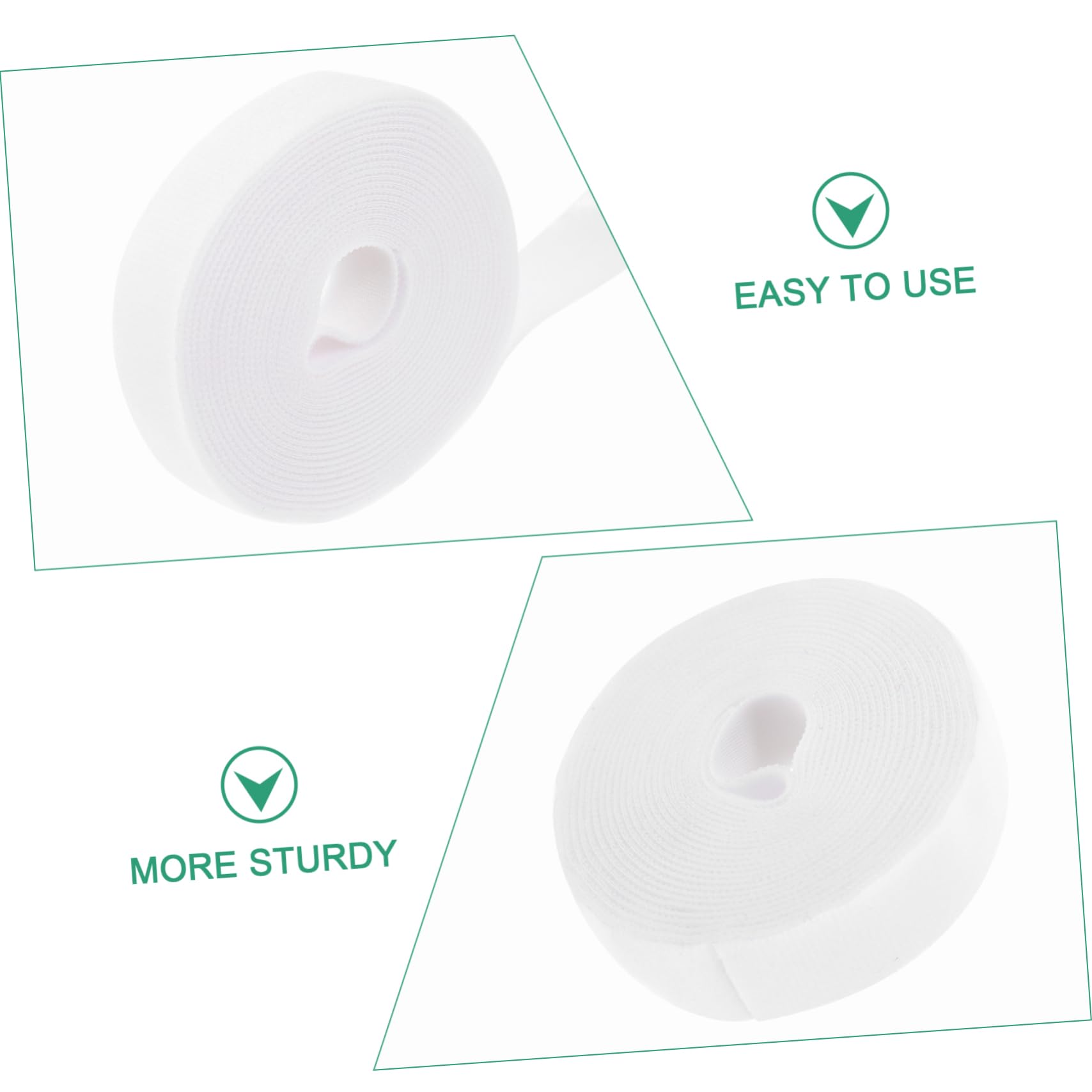 TOGEVAL Nylon Soccer Net Tie Heavy Duty Cable Tie Strip Hook Loop Tape for Goal Net Fixing Cable Management