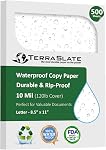 TerraSlate Paper 10 MIL 8.5" x 11" Waterproof Laser Printer/Copy Paper 1000 Sheets