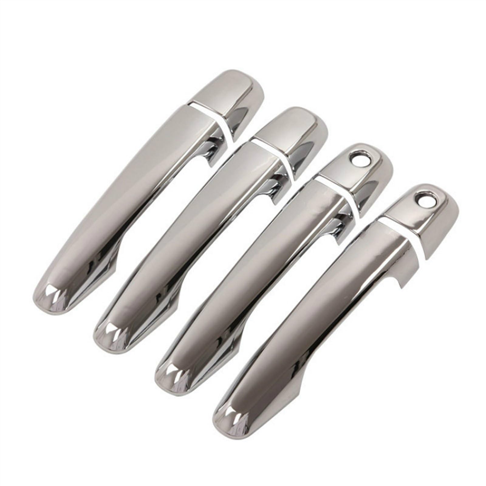Jtwmty 2 Keyholes Chrome Car Exterior Door Handle Cover Sticker For Mitsubishi L200 For Pickup 2015-2020 Protective Accessories(2 Keyholes)