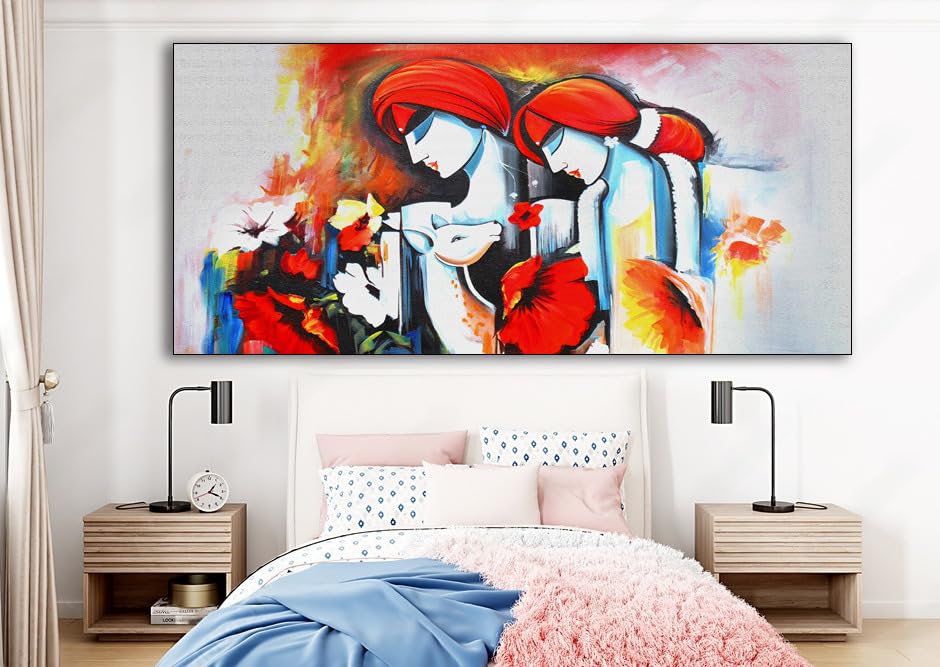 Wallpaper Solution Canvas Modern Wall Art Painting for for Room Decor, Living Room, Bedroom, Office, Hotel (Multicolor, 24 x 48 Inch) (Pack of 1) (Canvas_14)