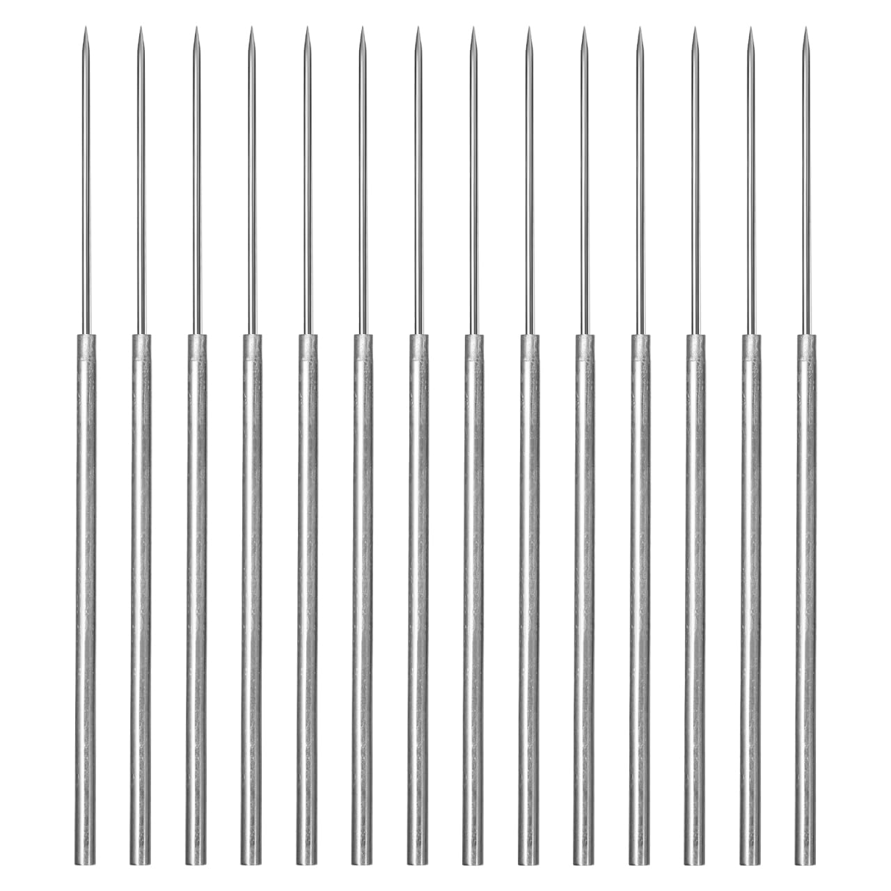 iplusmile 14 pcs Stainless Steel Single Ended Micro Straight Dissecting Needle, Lab Precision Dissecting Needle Tool for Lab Experiment Equipment