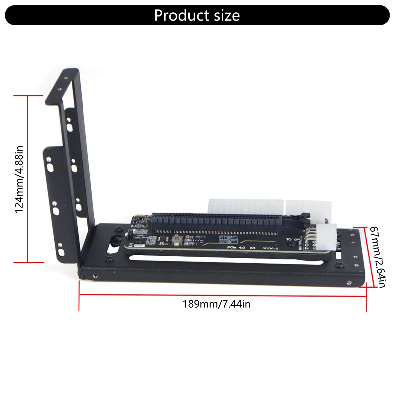 Generisch Supporto per laptop EGPU esterno, con scatola in metallo bianco