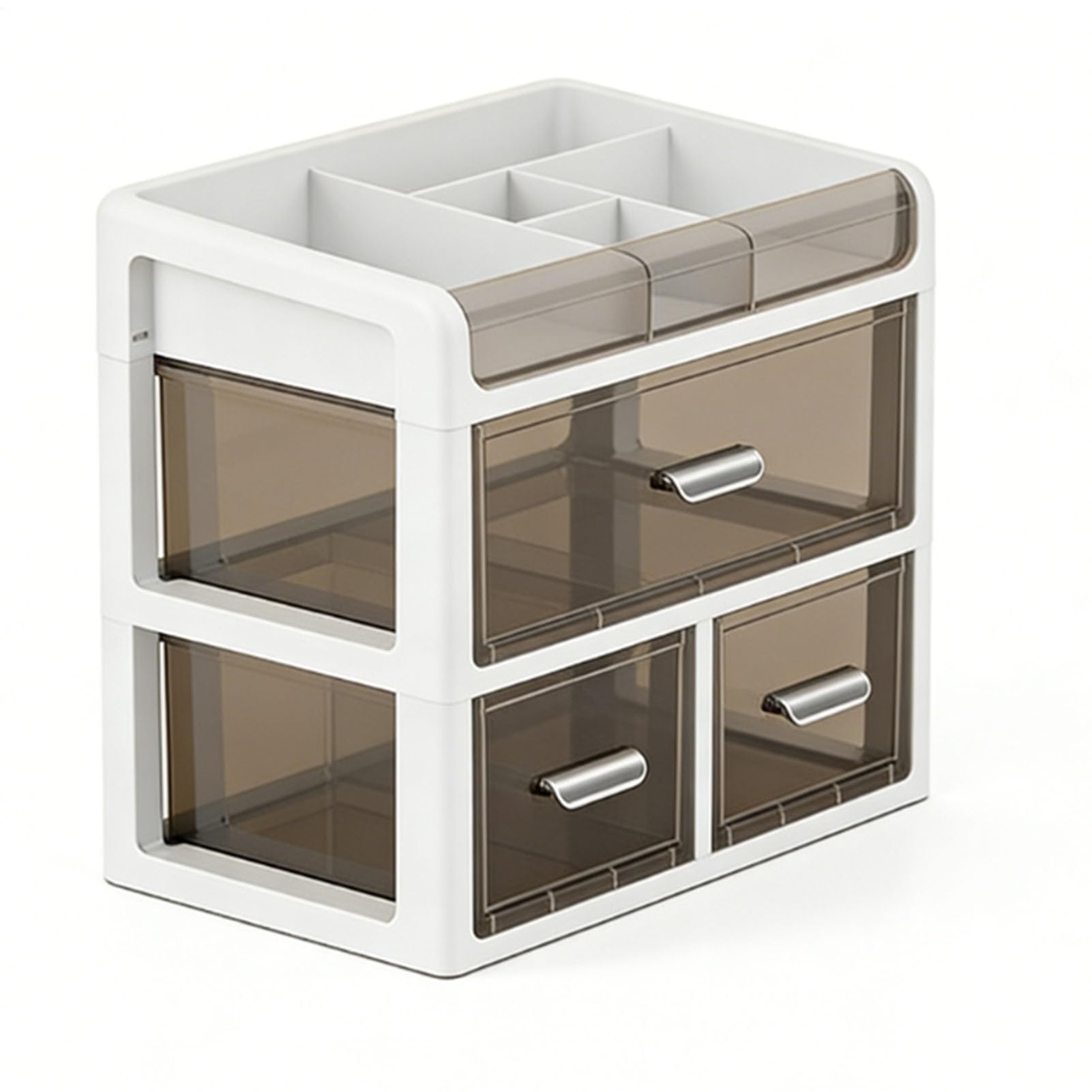 Organizer da Scrivania con Cassetti, Forniture per Ufficio Trasparenti di Cancelleria e Organizer per Trucchi, Ideale per Soggiorno, Camera da Letto, Bagno, Studio, Laboratorio, Ufficio,