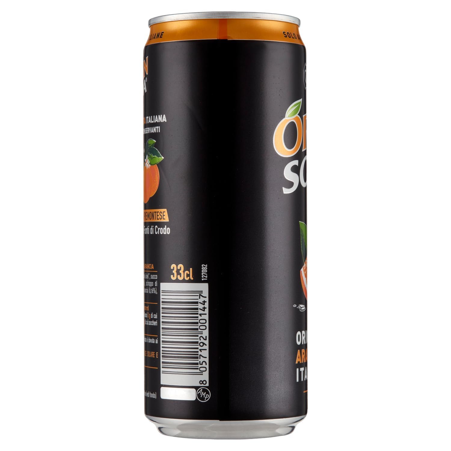 Italian Gourmet Aranciata Italiana Orangensoda Dose spritzig, 48 x 330ml | con arance siciliane, fruchtig-perlend; analcolica, gekühlt servieren, Gesamtnettogewicht 15,84 L + Kostenlos Polpa 400g