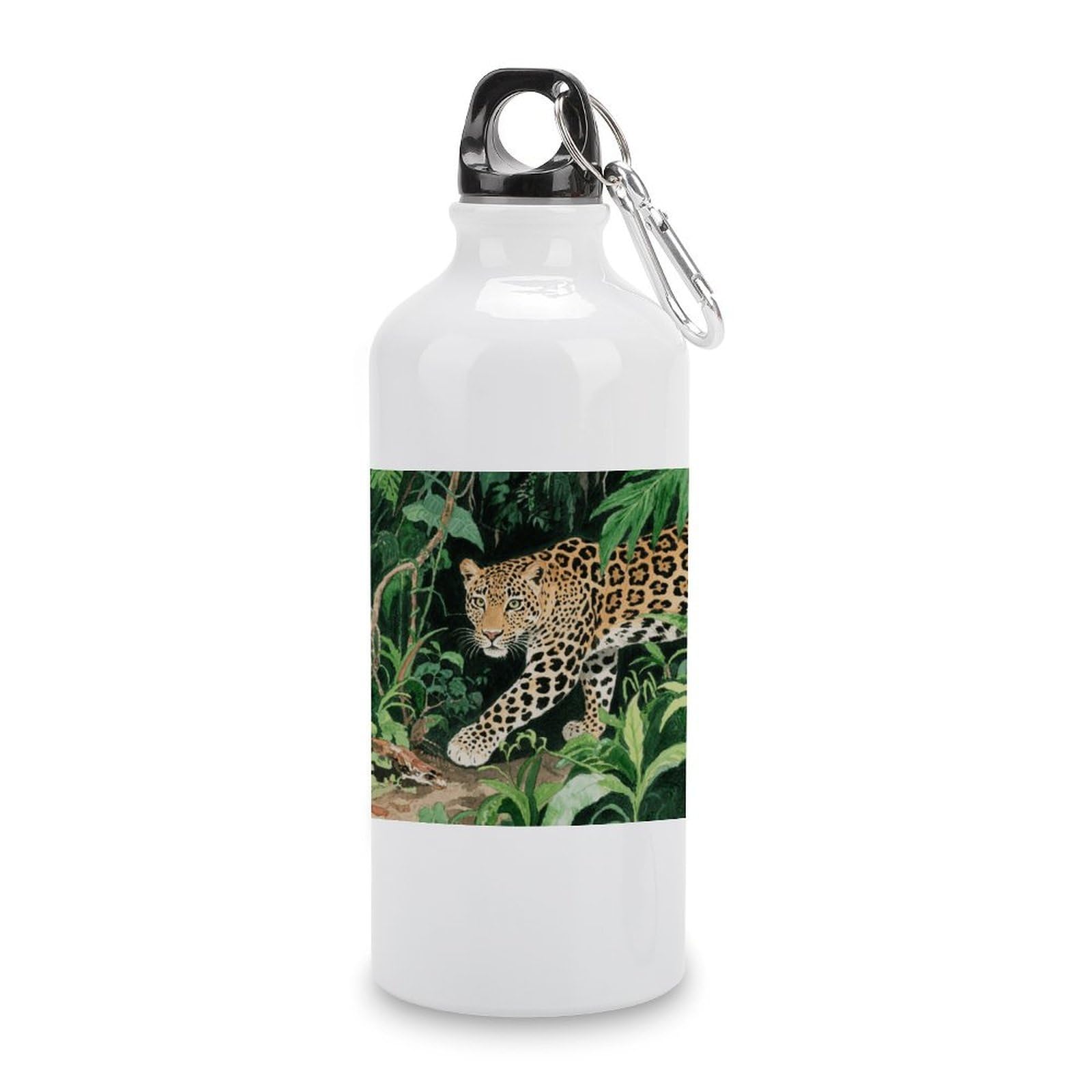 Fekiloot Style Jaguar Aluminum Water Bottle Travel Tumbler Reusable Lightweight Outdoor Sports Water Bottles For Gym Sports Camping Hiking Fishing600ml