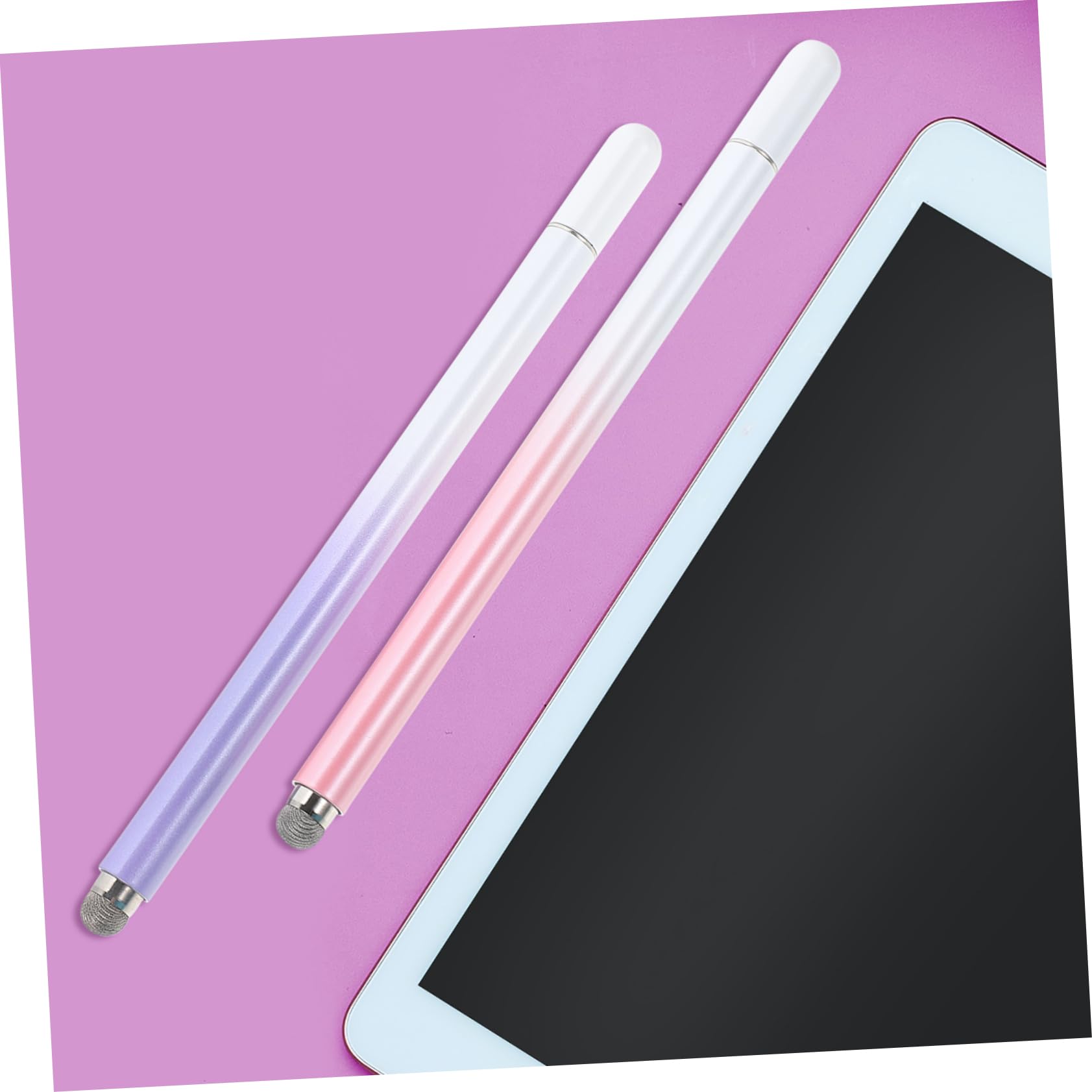 Uonlytech 4piezas Lápiz Stylus Capacitivo De Alta Sensibilidad para Pantalla Táctil Compatible iOS y Tablets Diseño De Color Degradado