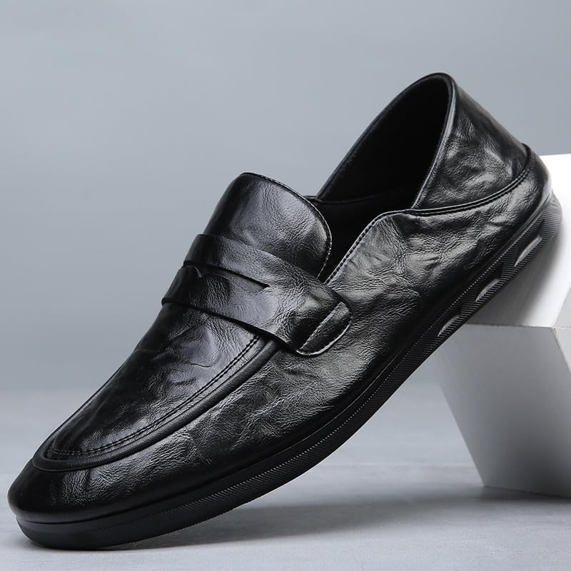 Slip-On Business Loafers for Men, Classic Leather Dress Shoes2