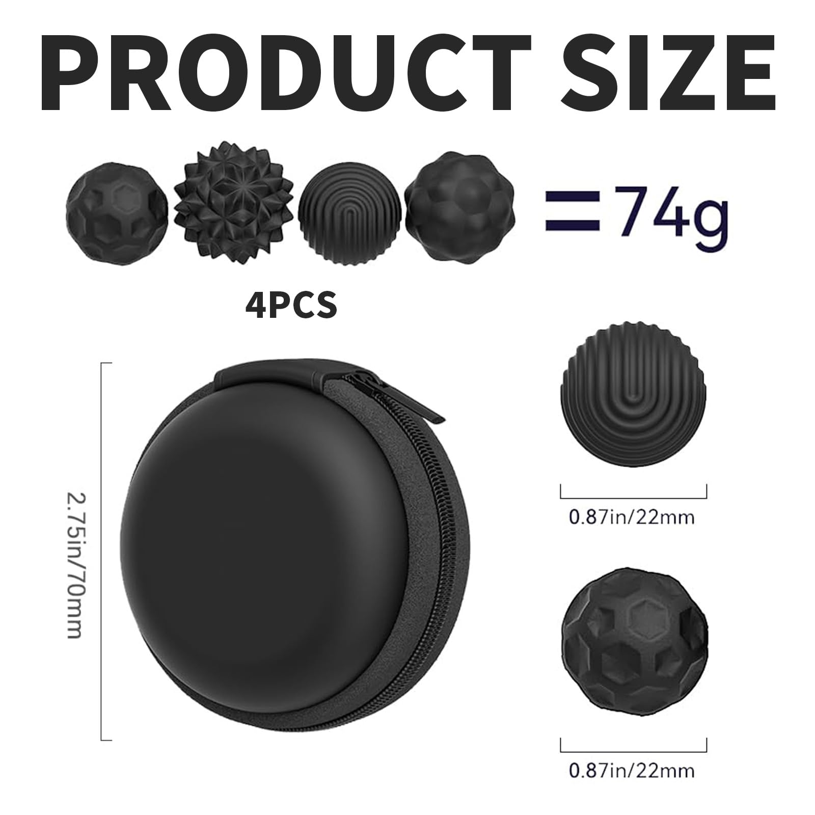 Magnetic Balls Fidget Toy, 4 Pack Mini Magnet Balls, Silicone-Coated Magnetic Fidget Balls for Adults & Kids with Autism - Image 2