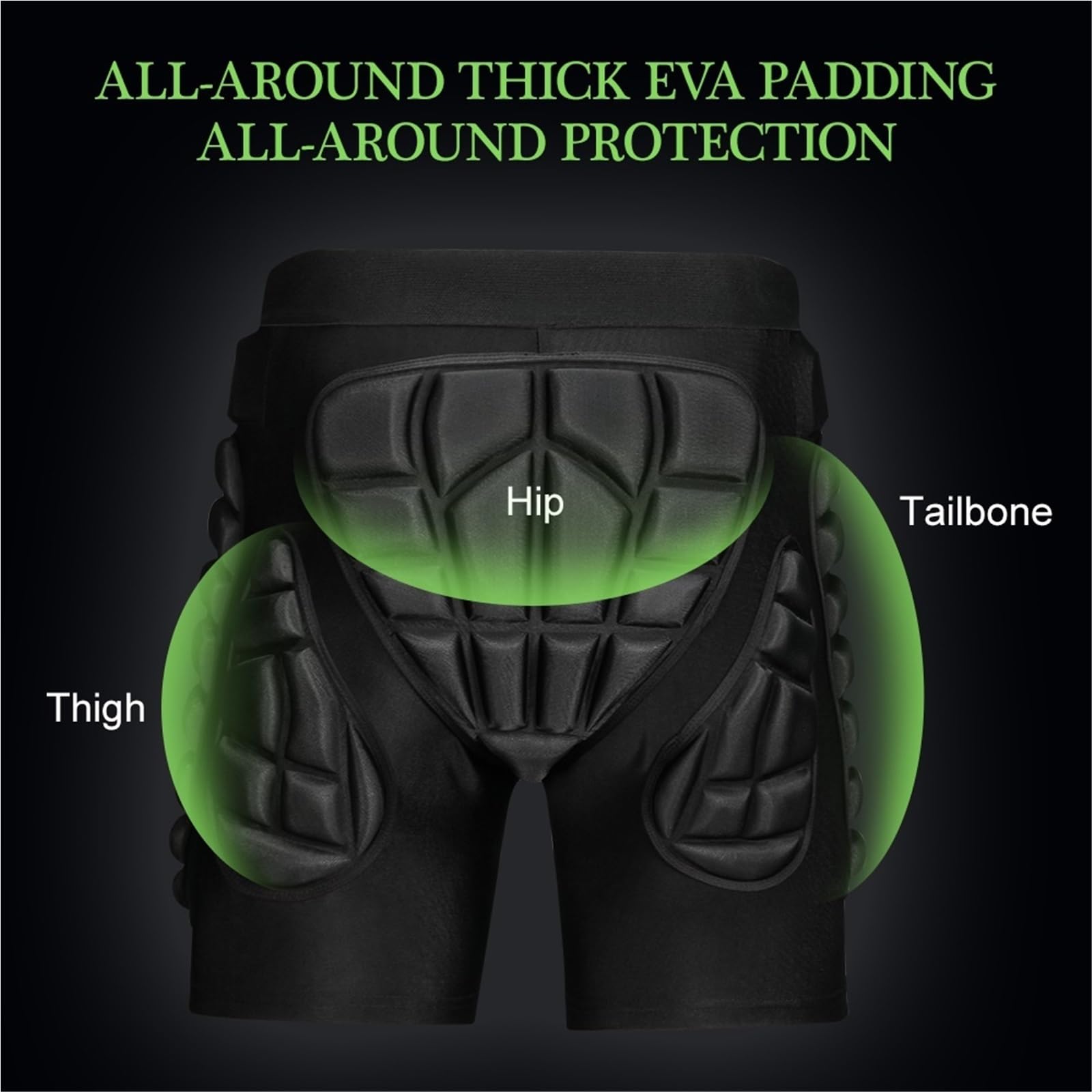 Ski Hüftprotektor Hüftprotektoren-Shorts mit Polsterung for Snowboarden, Skaten, Skifahren und Reiten