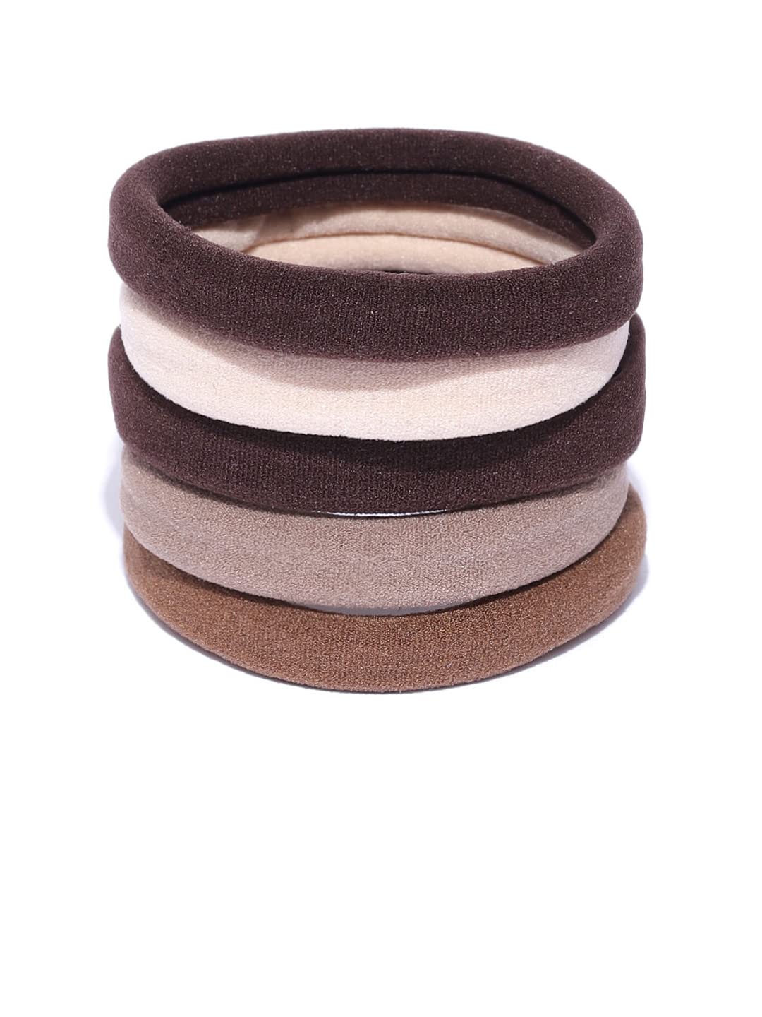 Pipa Bella by Nykaa Fashion Stylish Shades of Brown Hair Tie (Set of 5)