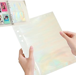 A5 Fichário Mangas Kpop | Photocard fosco do álbum das folhas soltas - Fichário destacável flexível para estudantes para cartões jogos, fotos câmeras, cartões postais, Novent