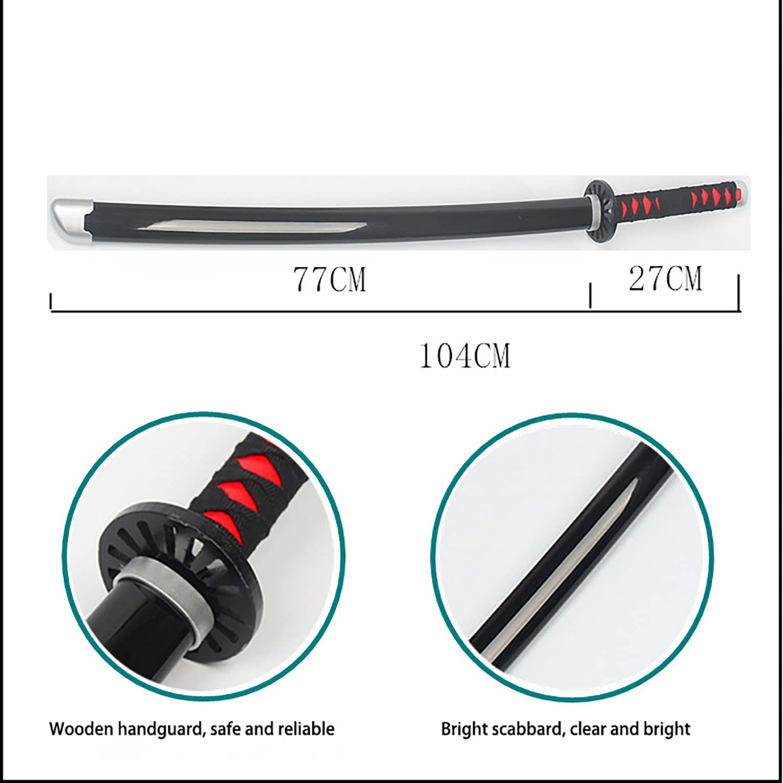 Buy HYISHION Real katanaSamurai, Sword Toy, Demon Slayer Katana Prop