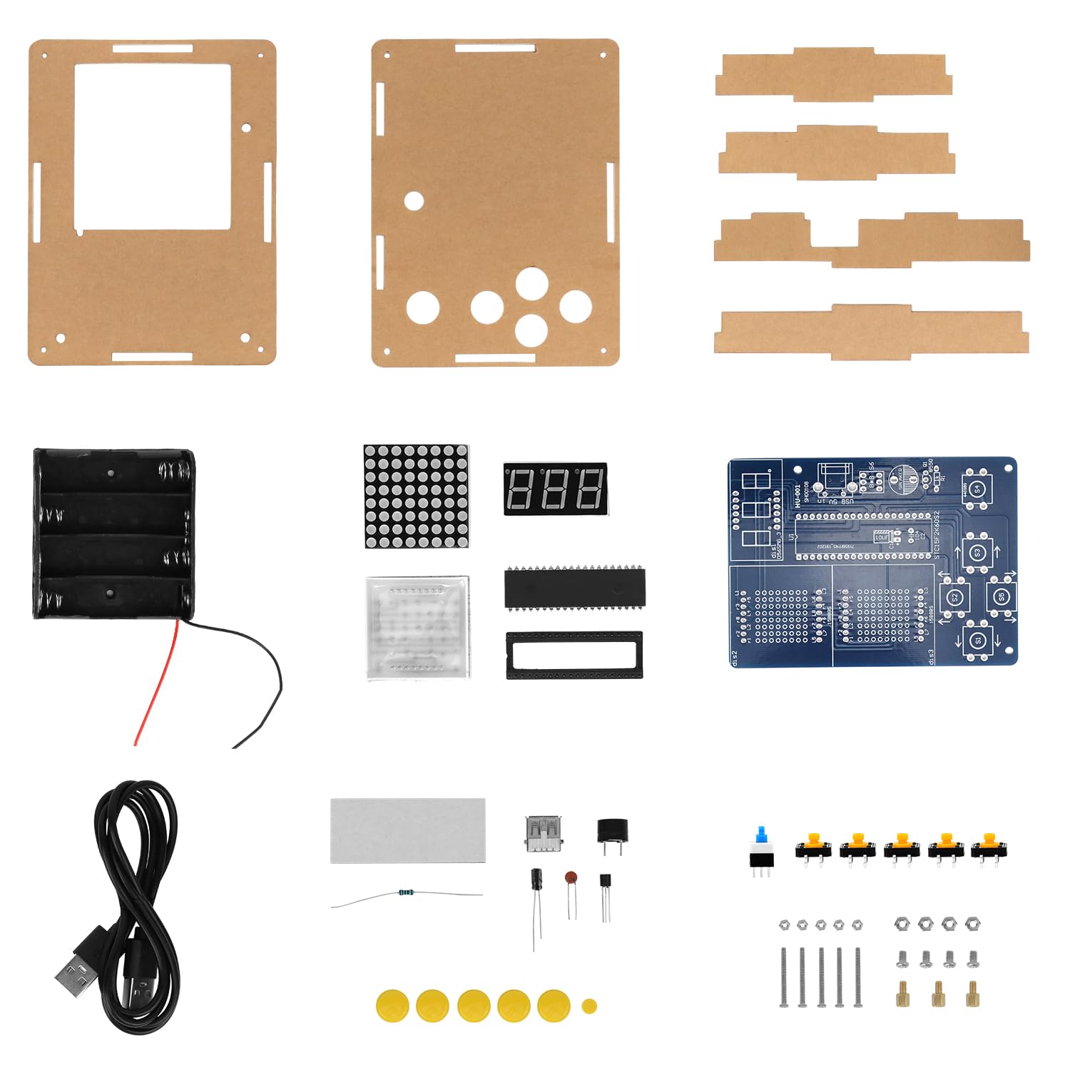 Kit Saldatura Fai Da Te Per Console Di Gioco - Con 4 Giochi Retrò, Guscio Acrilico - Educativo - Foto 4