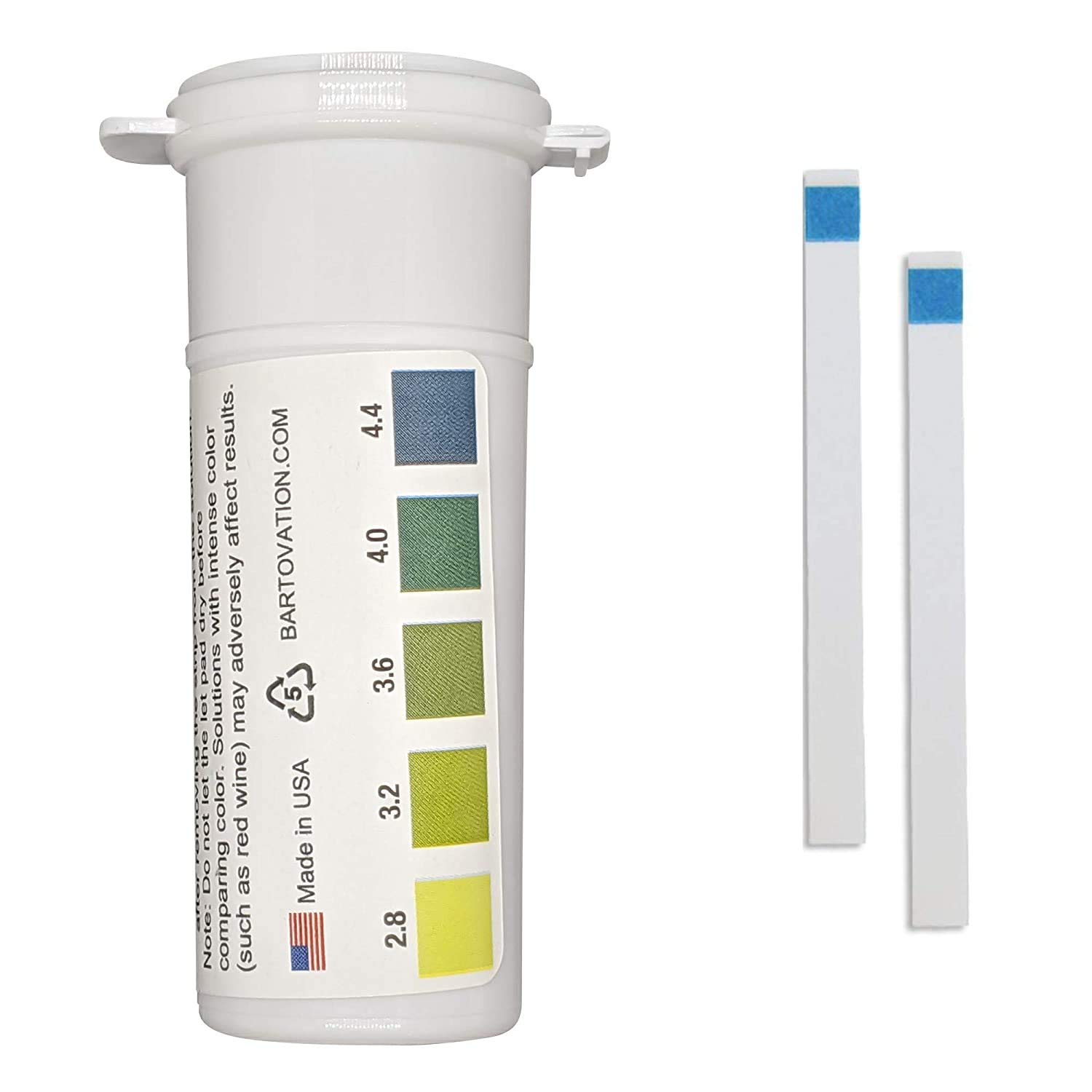 pH Test Strips for White Wine Making, Homebrew, Acidity, 2.8 to