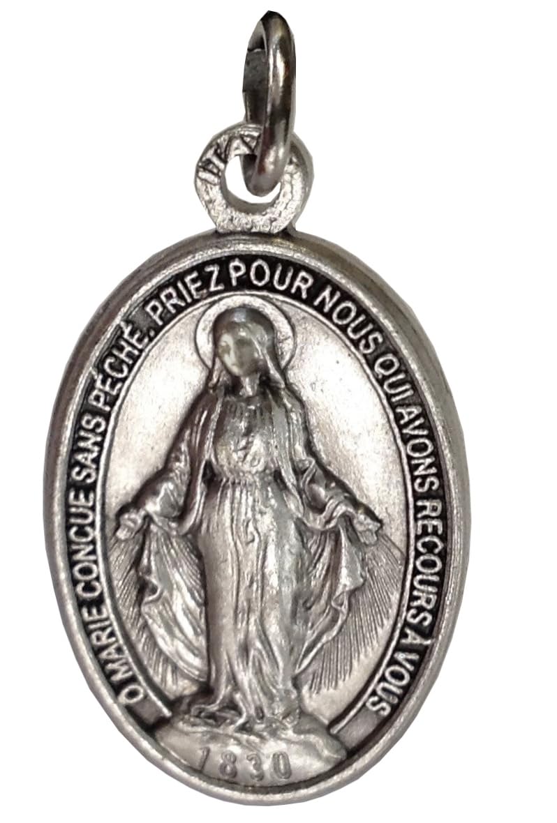 I G J THE MIRACULOUS MEDAL - THE ORIGINAL ONE - 100% MADE IN ITALY - THE PATRON SAINTS MEDALS