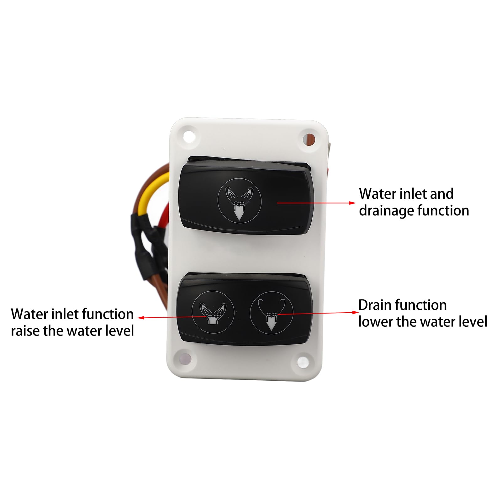 Amazon.com: DC12 24V ABS Marine Toilet Control Panel Switch 3 Way