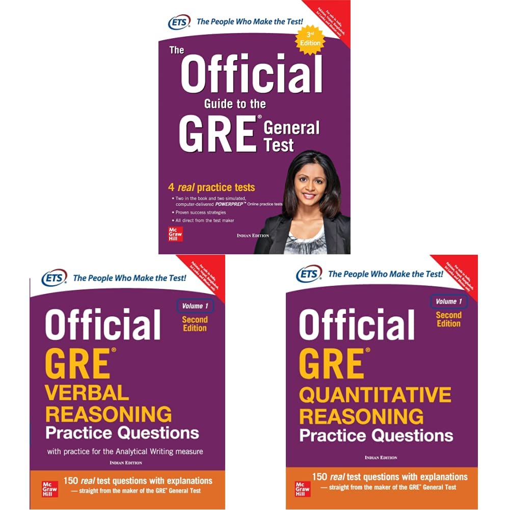 The Official Guide to the GRE General Test & Official GRE Verbal Reasoning Practice Questions & Official GRE Quantitative Reasoning Practice Questions Product Bundle
