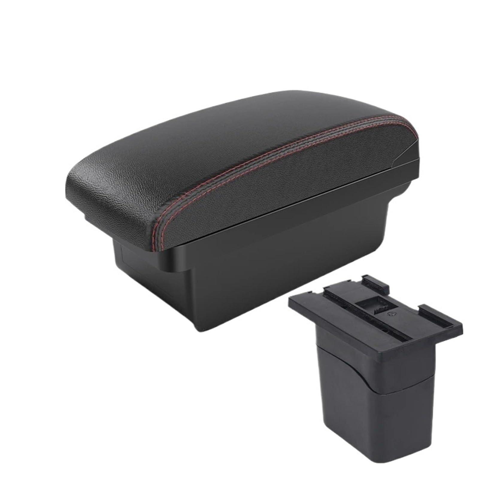 Hguvsjd Armrest Box For Chevrolet For Cruze 2009 2010 2011 2013 2014 2015 Armrest Centre Console Storage Box Interior Car Armrests(A Black red NO USB)