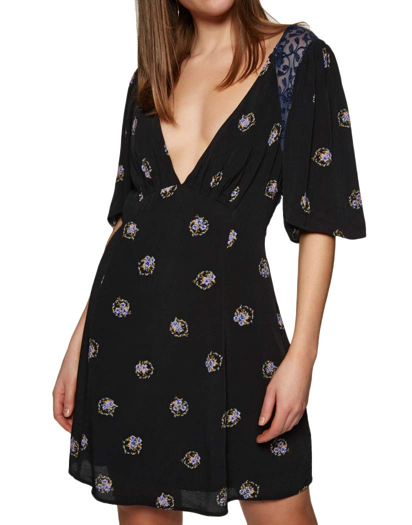 Free People Womens Mockingbird Open Back Lace Mini Dress Black 2 :  Amazon.ca: Clothing, Shoes & Accessories