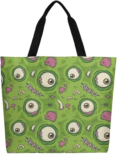 Muishi Bolsa de lona grande para mujer, bolso de hombro casual, reutilizable, playa, compras, compras, bolsa de comestibles para exteriores