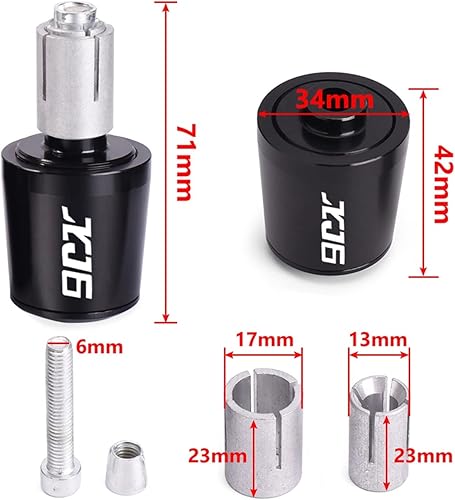 Miniatura 2 de 78" 22mm Motorcycle Handlebar EndsPlug Slider Handlebar End Grips Cap for XJ6 XJ6N Diversion 2017 2018 2019 2020 2021