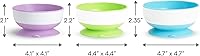 Vista 7 de Munchkin Stay Put Suction Bowls for Baby and Toddler, 3 Pack, Blue/Green/Purple Multi