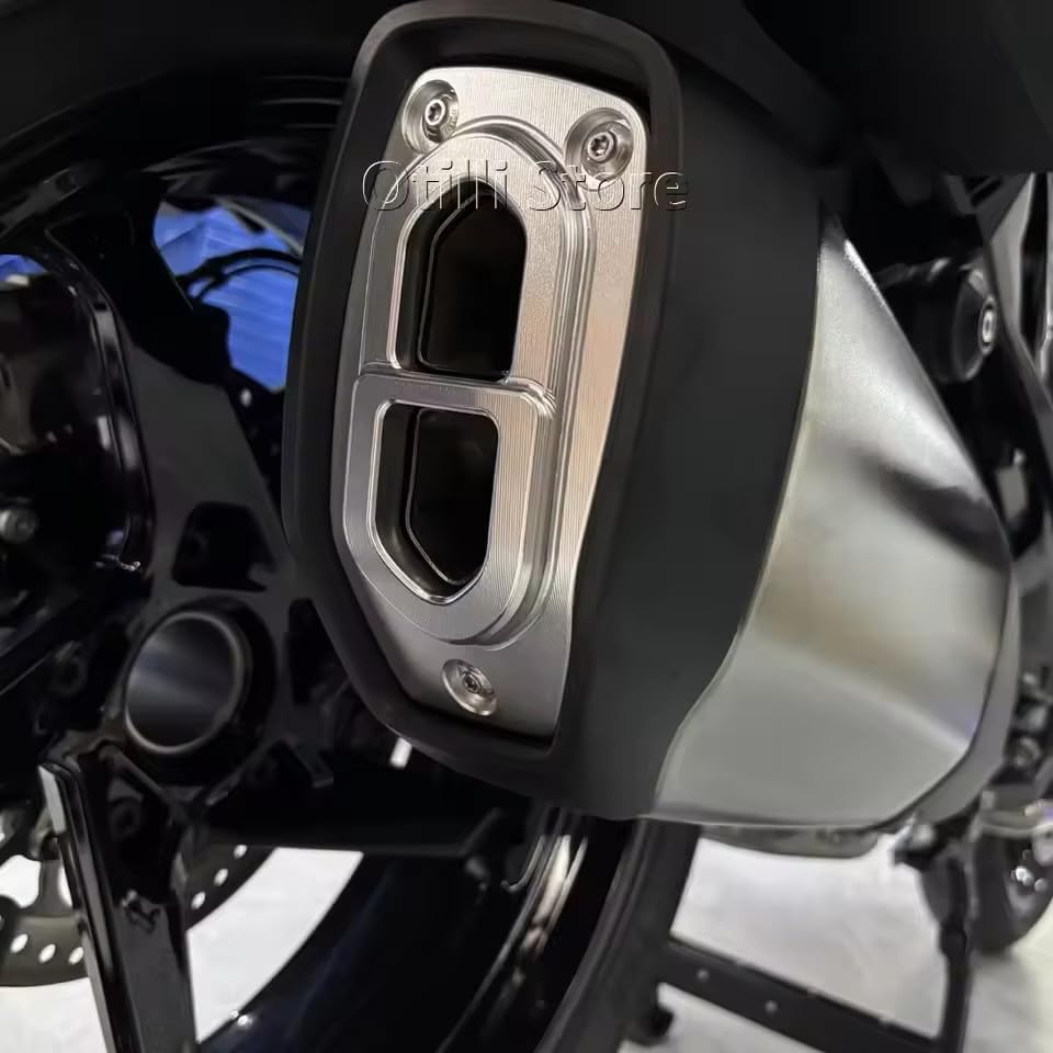 NEW For BMW R 1300RT R1300RT R 1300 RT 2025 2026 CNC Motorcycle Exhaust Pipe Tail Decorative Protection Exhaust Pipe Cover (Blue)