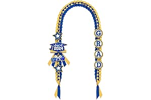 CiyvoLyeen Class of 2024 Graduation Leis with Glitter Pins
