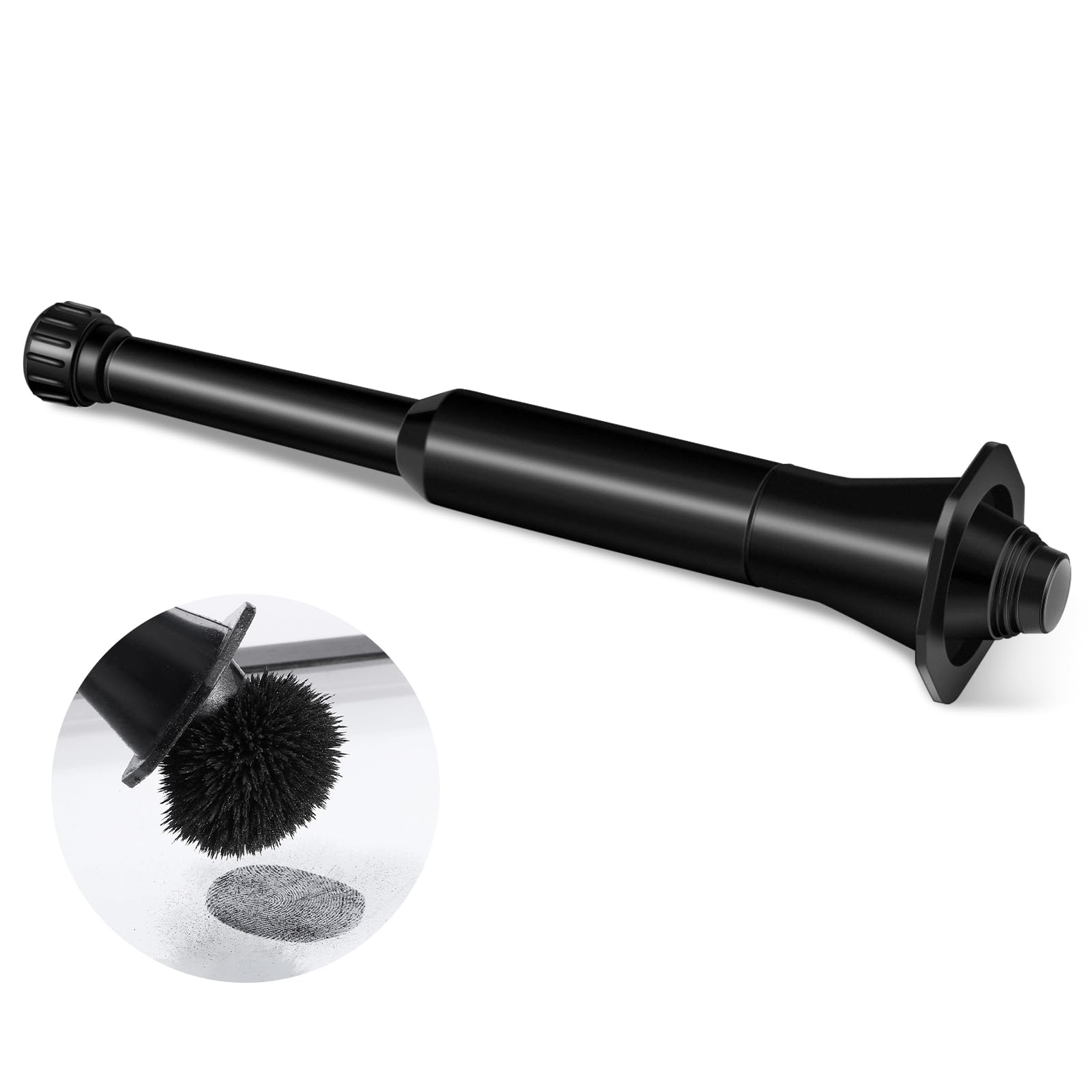 Widecook Professional Magnetic Fingerprint Brush Easily Apply Basic Latent Magnetic Fingerprint Featuring a Spring-Loaded Handle