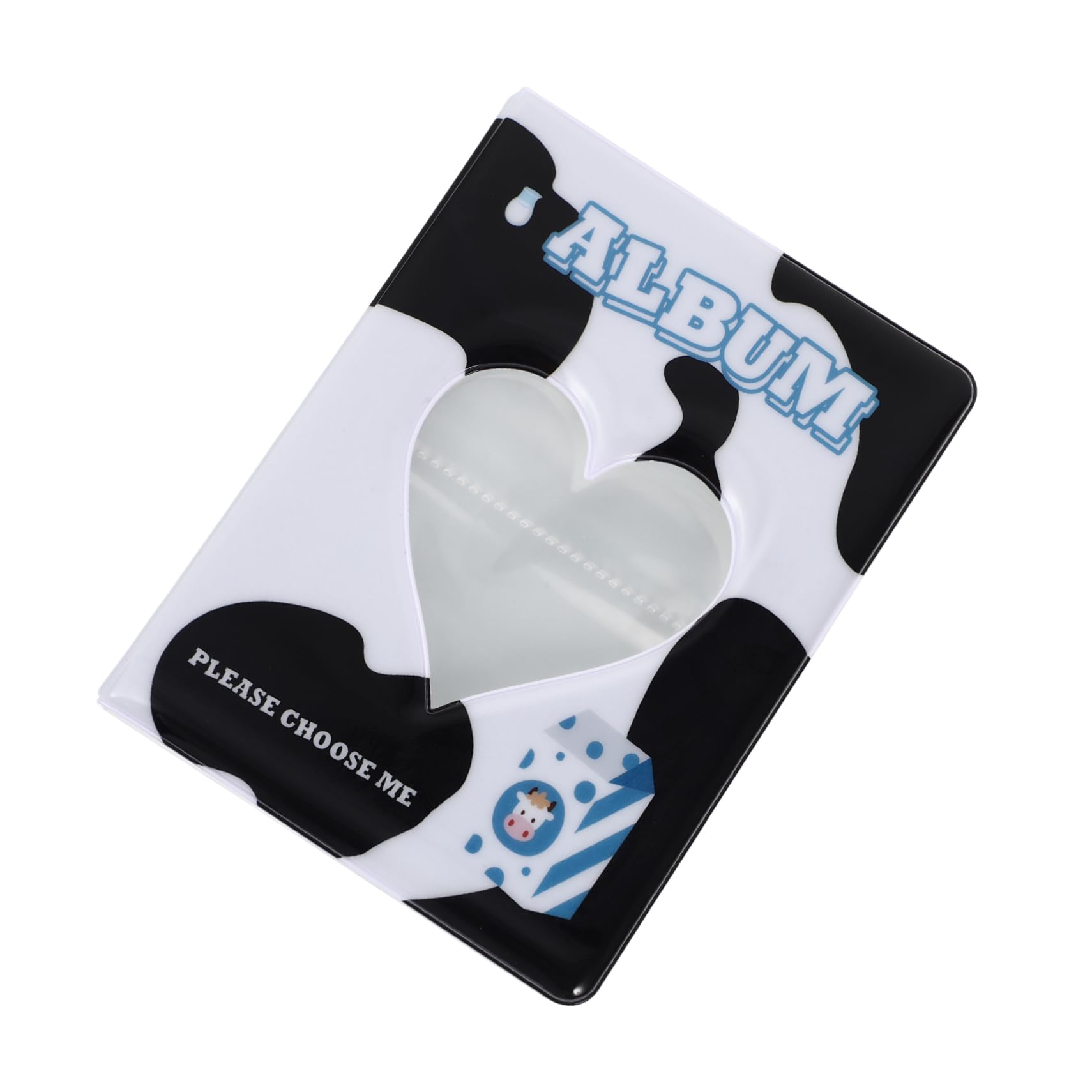 ERINGOGO Cow Heart Design Mini Photo Album Wedding Album for Storing Memories Craftsmanship for Travel Graduations Special Occasions