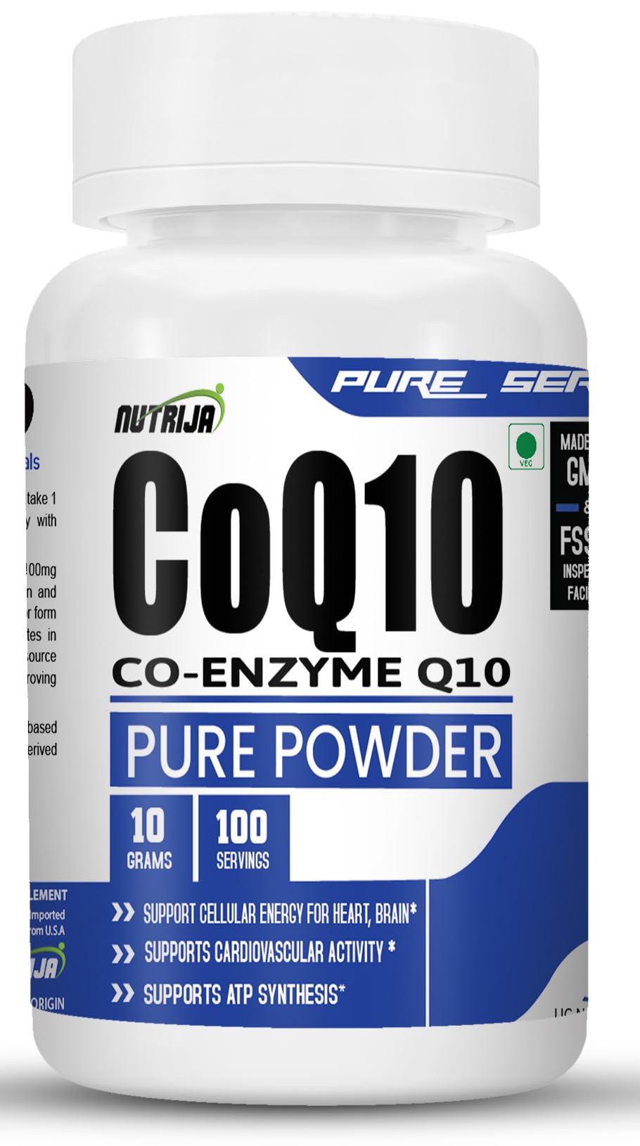 NutriJa COENZYME (COQ10) POWDER - Rich in Antioxidant, Promotes Heart Health & Boosts Energy (10 Grams) (B0D6KNX8M4) Amazon Price History, Amazon Price Tracker