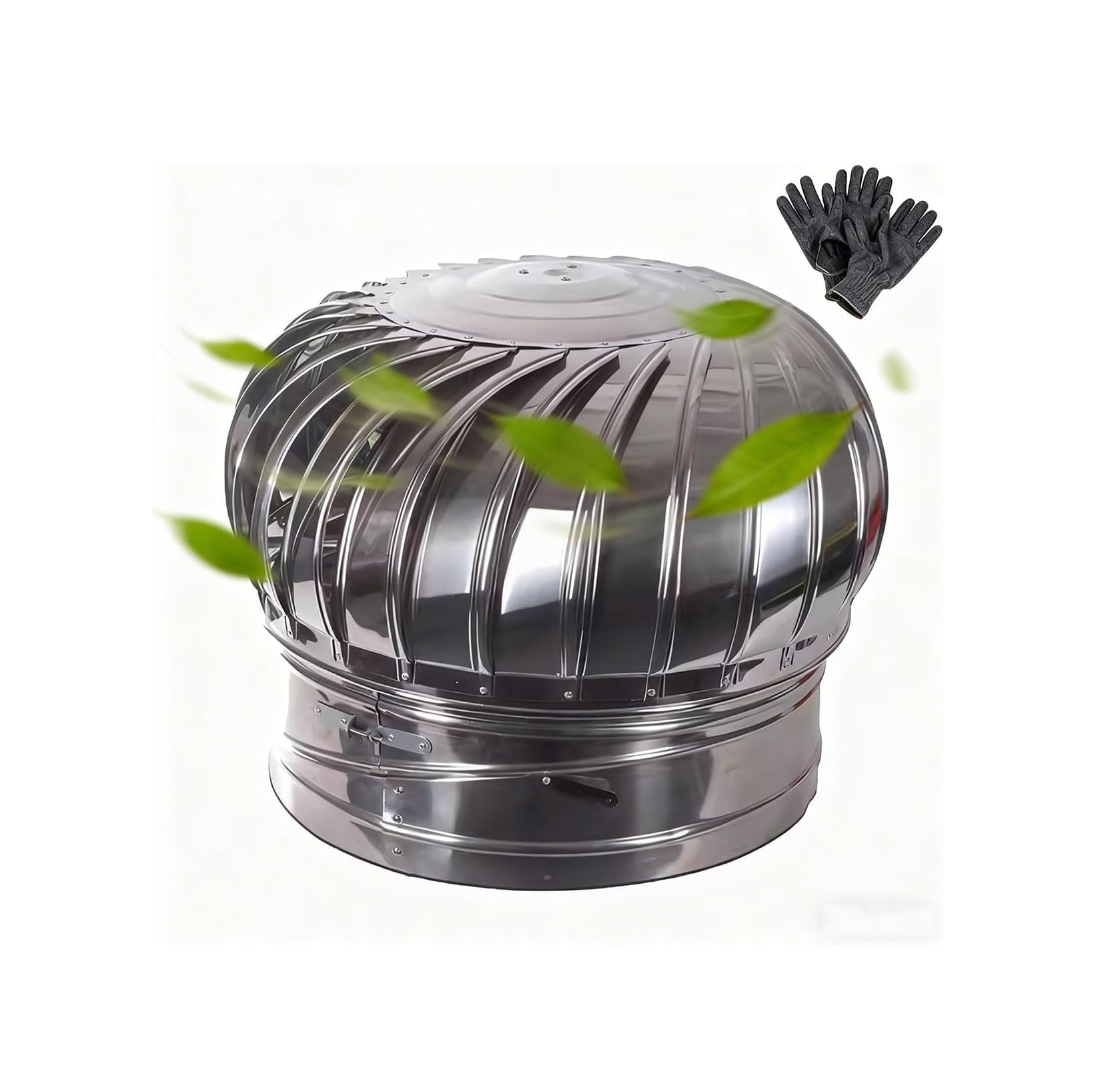 Shiketong One Color 201 Stainless Steel Rotating Chimney Cap(11.8")